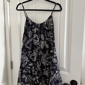 Express Black and White Paisley Romper